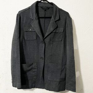 Express Gray Pea Coat Size 9 / 10‎